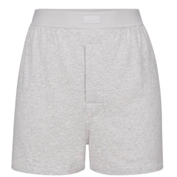 Skims Boyfriend Loose Boxer Light Heather Grey XXS - Picture 9 of 12